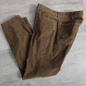 J.CREW Flex Slim Cotton Corduroy Brown Men's Casual Pants 38x32